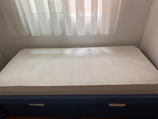 Cama nido juvenil azul con colchón NUEVO y cajones