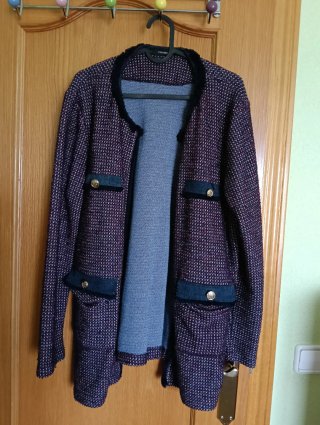 Chaqueta Sfera granate y azul marino Talla XL