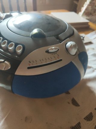 Radio CD Mx Onda Negro y Azul
