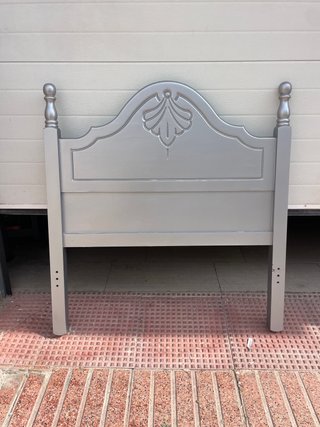 Cabecero cama infantil plateado