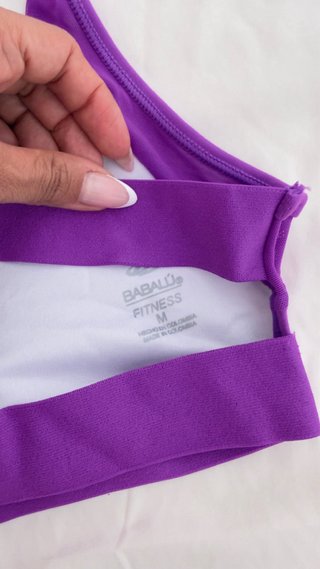 Sujetadores deportivo morado y flour  Talla M