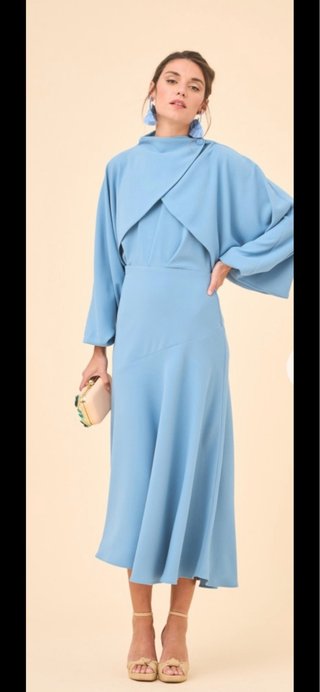 Vestido Azul Añil Coosy Talla S
