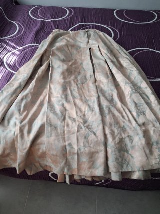 Vestido de Baturra Beige y Verde