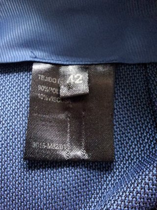 Pantalón Traje Hombre Talla 42 Azul NUEVO