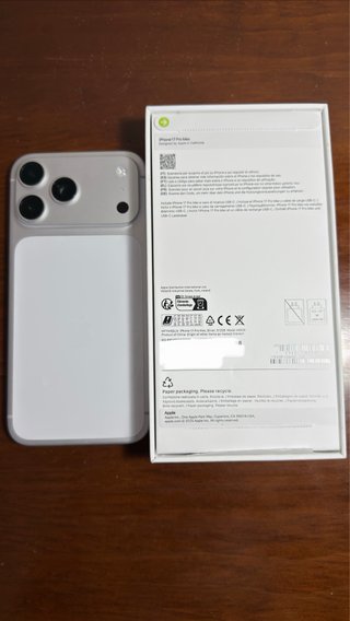 iPhone 17 Pro Max 512GB Plata.