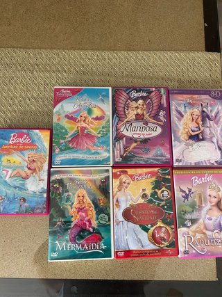 Lote 7 Películas DVD Barbie (Español)