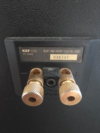 Altavoces KEF C55 Negros