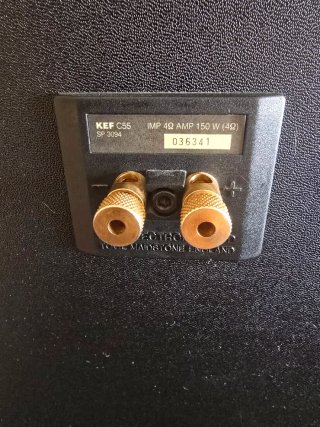 Altavoces KEF C55 Negros