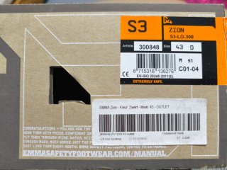 Zapatos Seguridad EMMA Zion S3 Talla 43