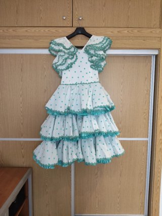 Traje de flamenca. Talla XXS