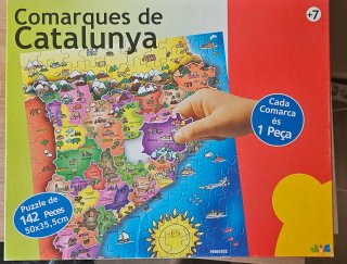 Puzzle Comarques de Catalunya 142 piezas