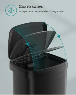 Cubo Basura Cocina Songmics 50L Negro