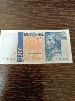 Portugal Billete 2000 Escudos 1995