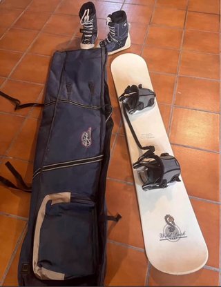 Snowboard Wild Duck 156cm con Fijaciones FLOW