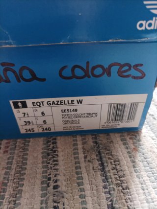 Adidas EQT Gazelle mujer azul y rosa