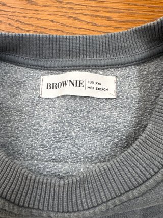 Sudadera Brownie con alas gris