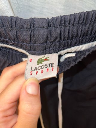 Chándal Lacoste Negro y Turquesa