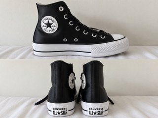 Converse plataforma negras
