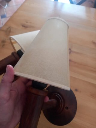 Set de 2 Apliques de Pared de Madera