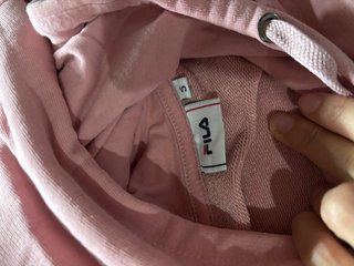 Sudadera Fila Mujer Rosa y Negra