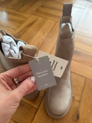 Botines Beige Estilo Chelsea