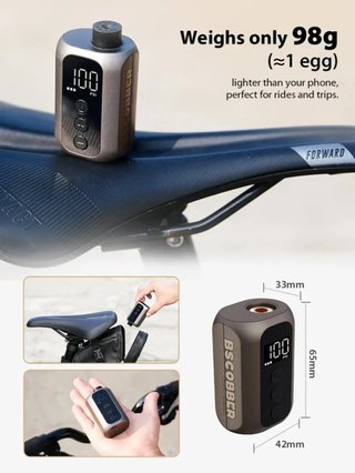 Mini inflador con batería para bicicleta (NUEVO)