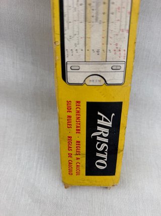Regla de cálculo Aristo vintage