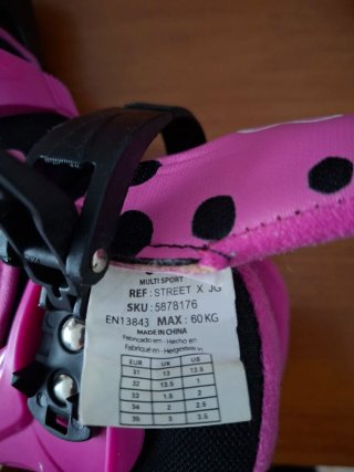 Patines en línea infantiles T 31-35 + Casco + Set