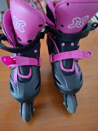 Patines en línea infantiles T 31-35 + Casco + Set