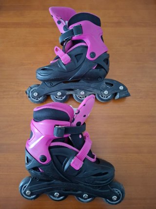 Patines en línea infantiles T 31-35 + Casco + Set
