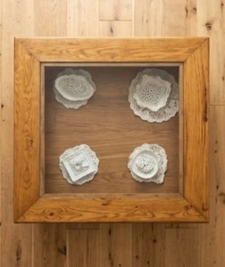 Mesa de centro madera y cristal