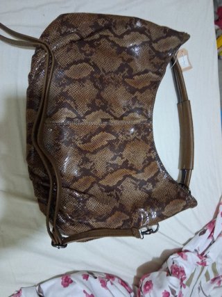 Bolso piel estampado serpiente