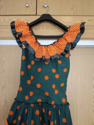 Traje de flamenca. Talla S