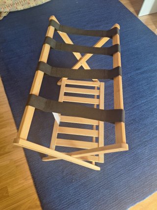 Soporte maletas Plegable de Madera