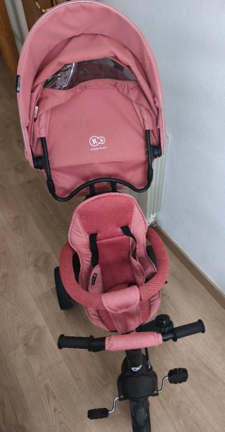 Triciclo de paseo Kinderkraft rosa