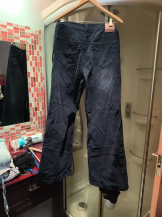 Pantalones de Pana Desigual Negros