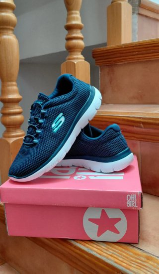 Deportivas Skechers Azul Marino Talla 34