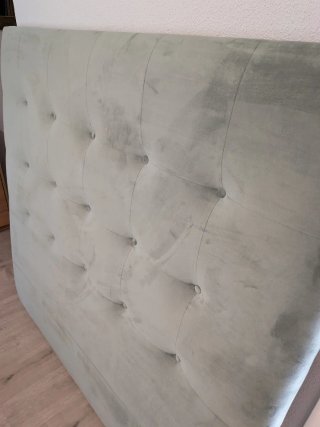 Cabecero de Terciopelo Verde