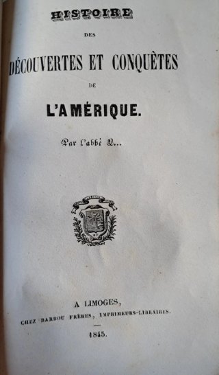 1845 AMÉRICA CONQUISTA antíguo
