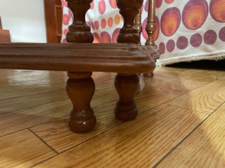 Mesa de Salón de Madera y Cristal