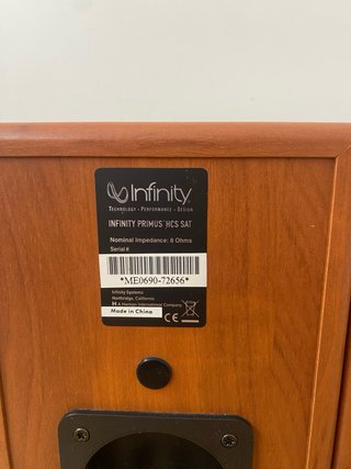 Altavoces Infinity Primus HCS Sat