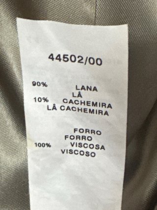 Abrigo de lana beige