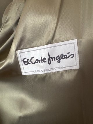 Abrigo de lana beige