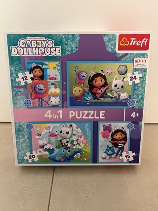 Puzzle 4 en 1 Gabby's Dollhouse Trefl