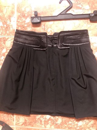 Falda Mango Talla S 34 Negra