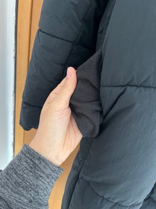 Abrigo acolchado largo Zara negro Talla S