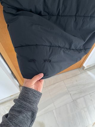 Abrigo acolchado largo Zara negro Talla S