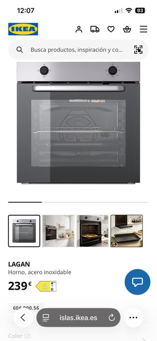 Horno Görlig Lagan Acero Inoxidable