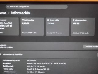 Ordenador Sobremesa HP All-in-One Blanco