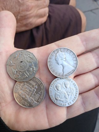 Set di 4 monete commemorative